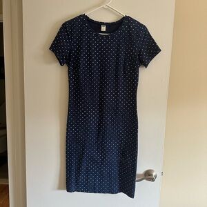 Navy Polka Dot Dress